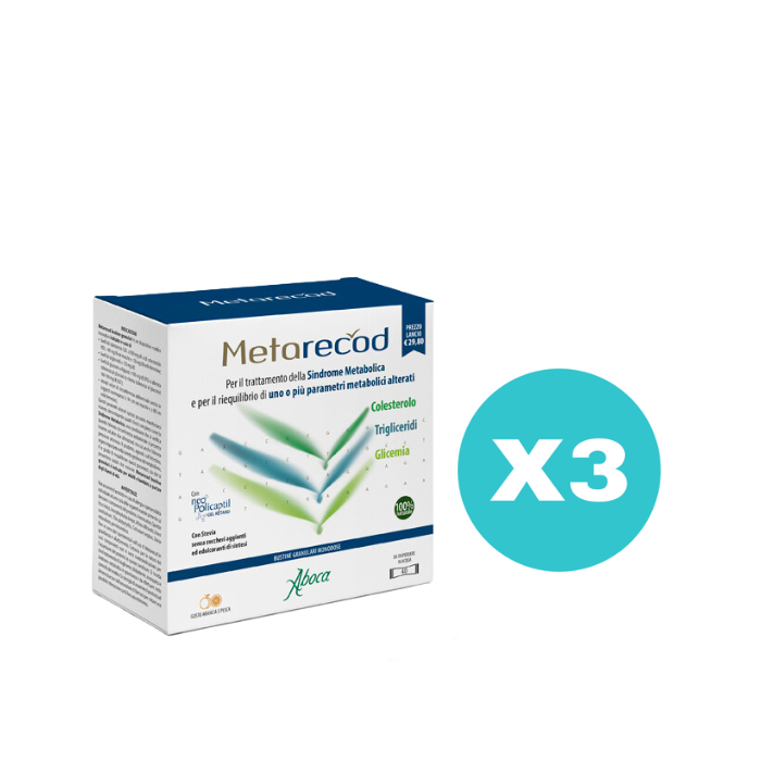 Metarecod 40 bustine Aboca sindrome metabolica colesterolo