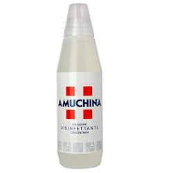 DISINFETTANTE IGIENIZZANTE A BASE DI IPOCLORITO DI SODIO ANTIMICROBICO AD  AMPIO SPETTRO D'AZIONE AMUCHINA LIQUIDA 100% 1000 ML