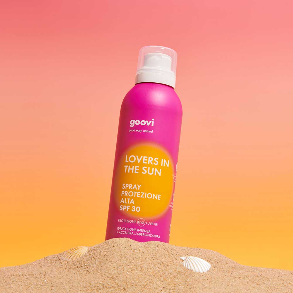 Goovi crema solare spray corpo - protezione spf30 lovers in the sun 200 ml - Goovi crema solare spray corpo - protezione spf30 lovers in the sun 200 ml