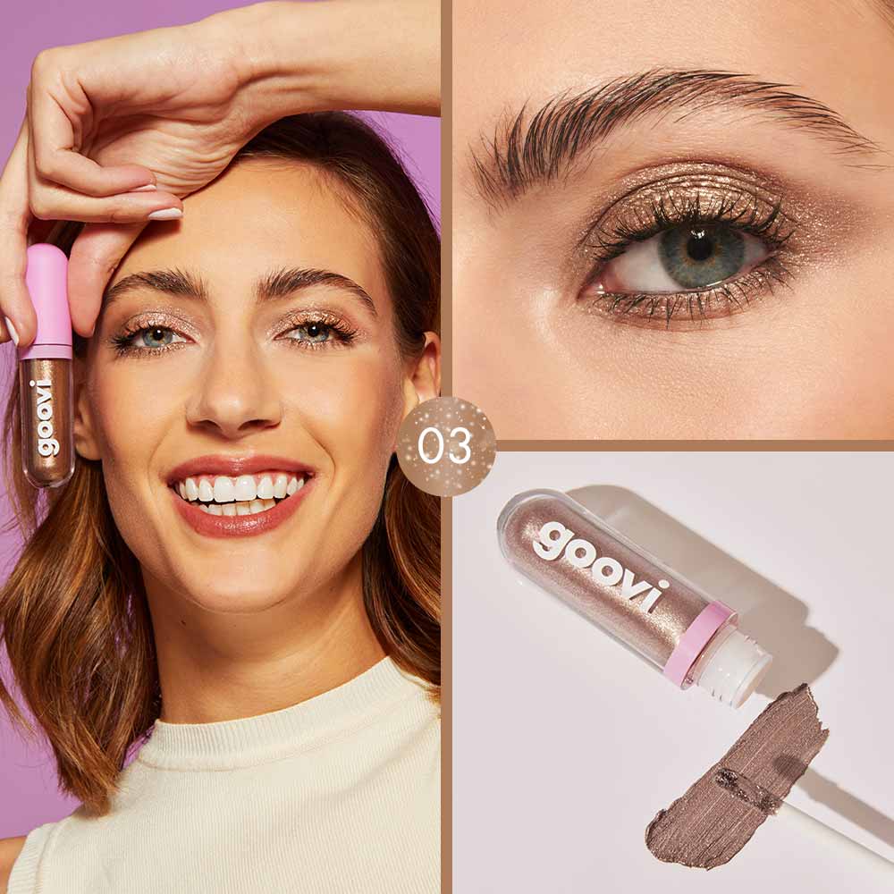 Goovi ombretto liquido 03 romantic taupe blink date - Goovi ombretto liquido 03 romantic taupe blink date