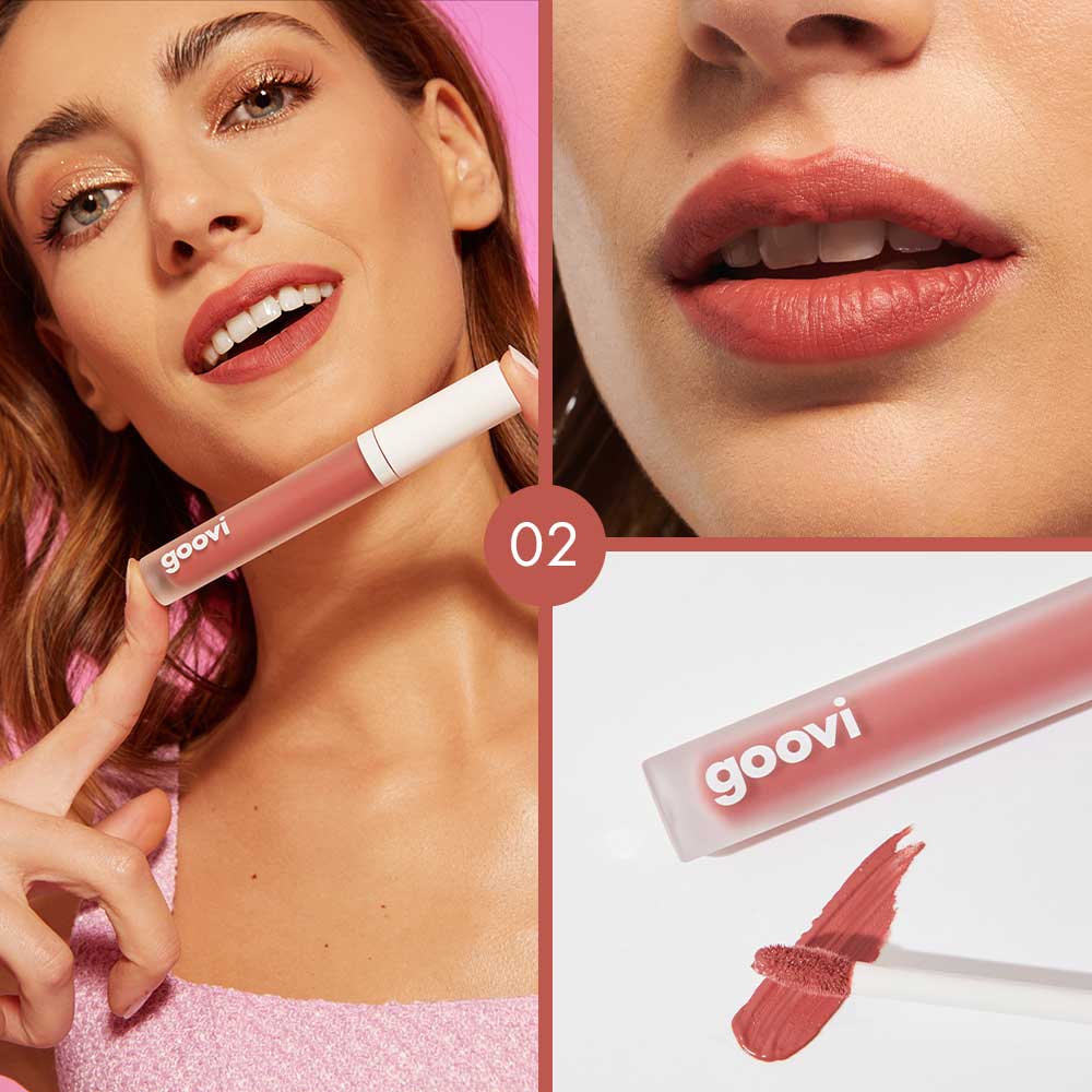 Goovi Rossetto Liquido 04 Let's Go Matte Posh Cinnamon 2,5ml - Goovi Rossetto Liquido 04 Let's Go Matte Posh Cinnamon 2,5ml