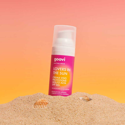 Goovi crema solare viso - protezione spf50+ lovers in the sun 50ml