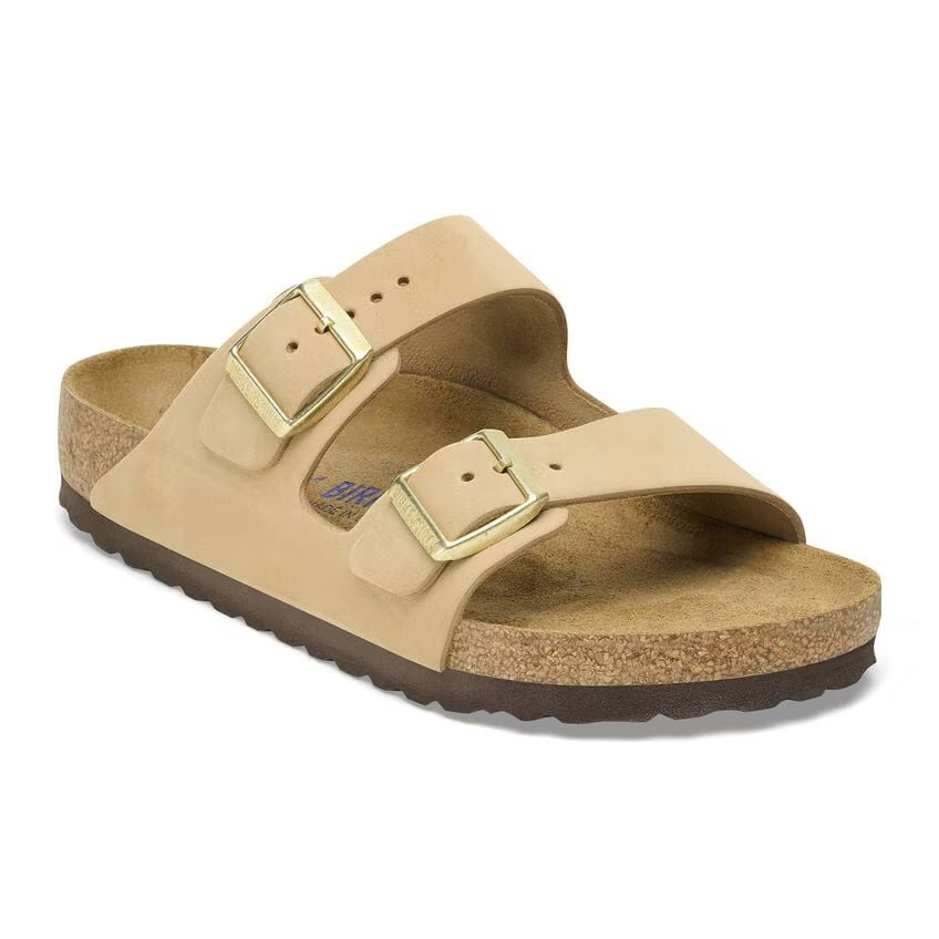 Birkenstock Arizona SFB Plantare Morbido Pelle Nubuck Sandcastle - N.37 - Narrow Fit ( Calzata Stretta) - Birkenstock Arizona SFB Plantare Morbido Pelle Nubuck Sandcastle - N.37 - Narrow Fit ( Calzata Stretta)