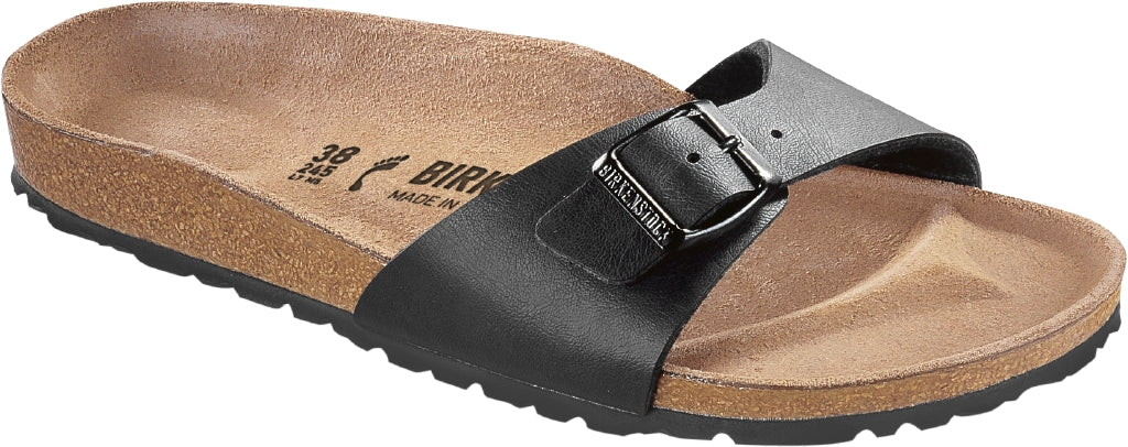 Birkenstock Madrid Black Birko Flor N.38 - Narrow Fit ( Calzata Stretta) - Birkenstock Madrid Black Birko Flor N.38 - Narrow Fit ( Calzata Stretta)