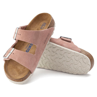 Birkenstock Arizona Sfb Pink Clay Suede Leather Pelle N. 35