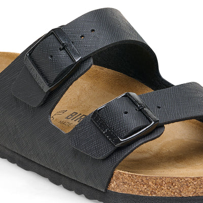 Birkenstock Arizona Saffiano Black Birko Flor N.44