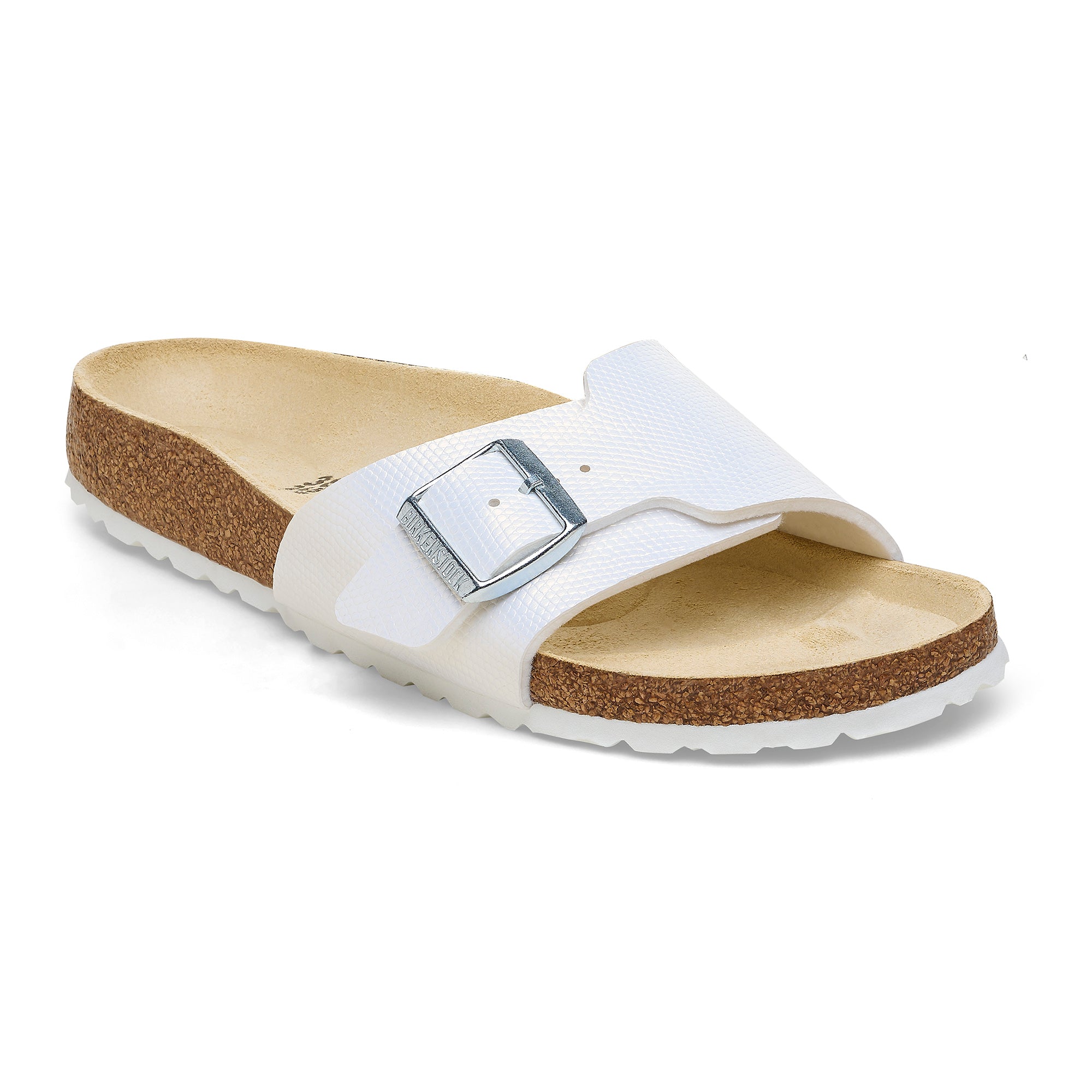 Birkenstock Catalina Shiny Lizard White Birko Flor N. 41 - Birkenstock Catalina Shiny Lizard White Birko Flor N. 41