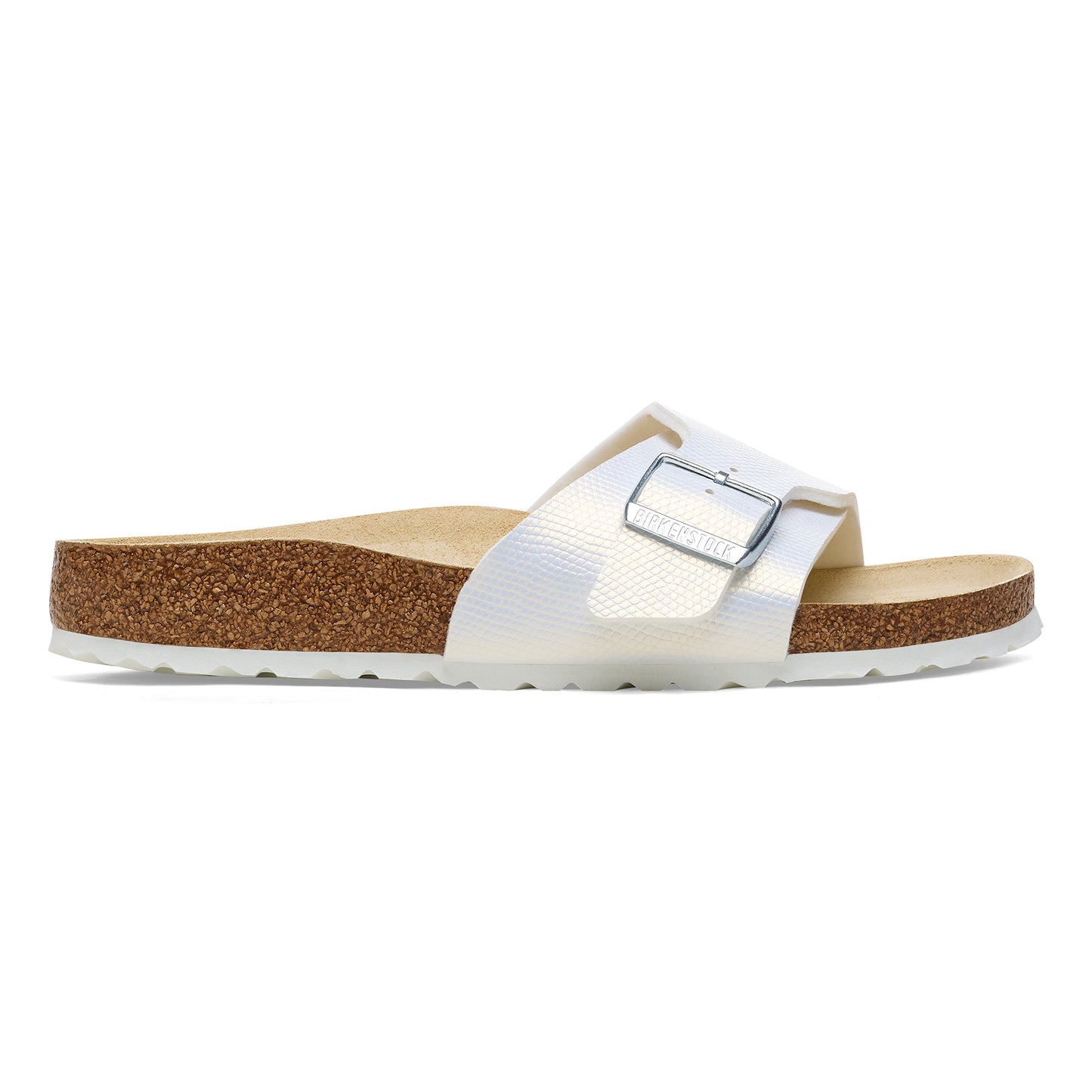 Birkenstock Catalina Shiny Lizard White Birko Flor N. 35