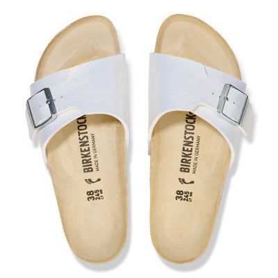 Birkenstock Catalina Shiny Lizard White Birko Flor N. 40