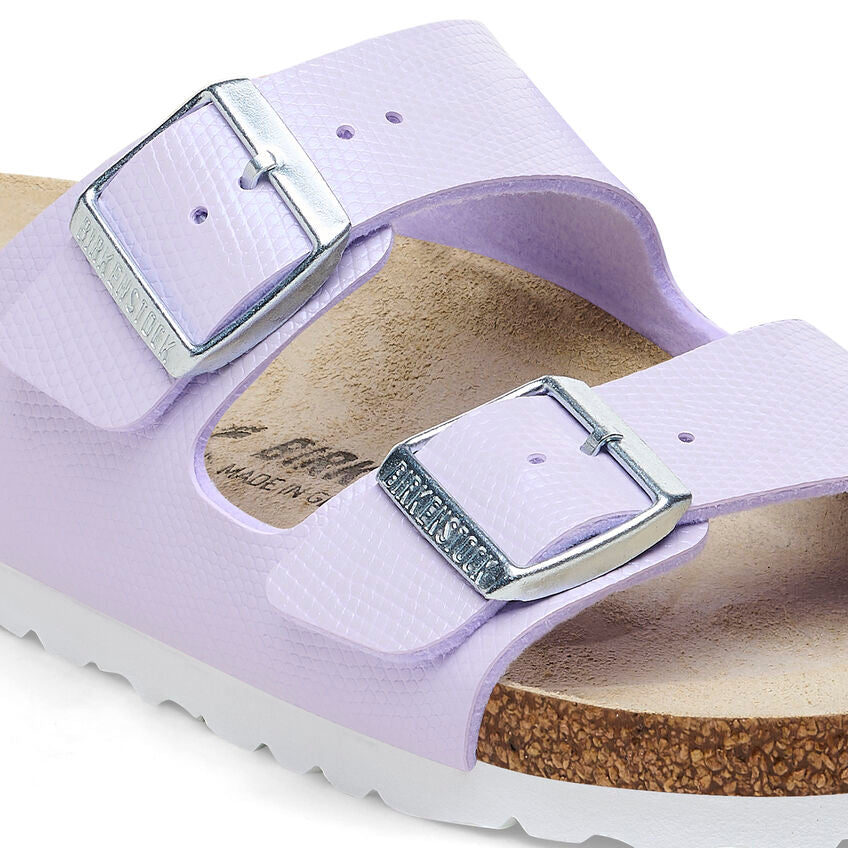 Birkenstock Arizona Shiny Lizard Purple Fog Birko Flor N.41 - Birkenstock Arizona Shiny Lizard Purple Fog Birko Flor N.41