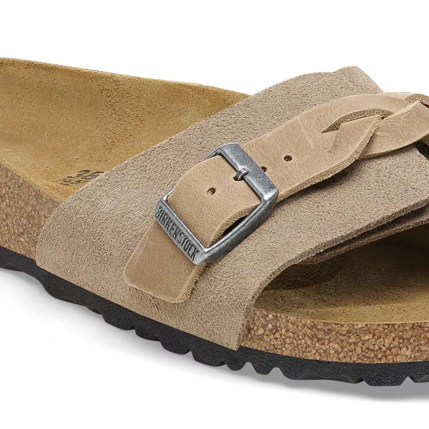 Birkenstock OITA Braided Taupe  Suede Leather - N. 40 Pelle scamosciata - Taupe - Calzata Narrow Fit ( Stretta) - Birkenstock OITA Braided Taupe  Suede Leather - N. 40 Pelle scamosciata - Taupe - Calzata Narrow Fit ( Stretta)