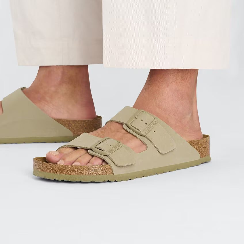 Birkenstock Arizona Faded Khaki Birko Flor N.36 - Narrow Fit ( Calzata Stretta) - Birkenstock Arizona Faded Khaki Birko Flor N.36 - Narrow Fit ( Calzata Stretta)