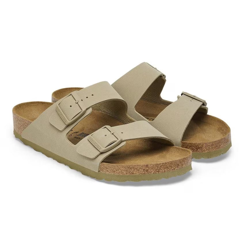 Birkenstock Arizona Faded Khaki Birko Flor N.36 - Narrow Fit ( Calzata Stretta) - Birkenstock Arizona Faded Khaki Birko Flor N.36 - Narrow Fit ( Calzata Stretta)