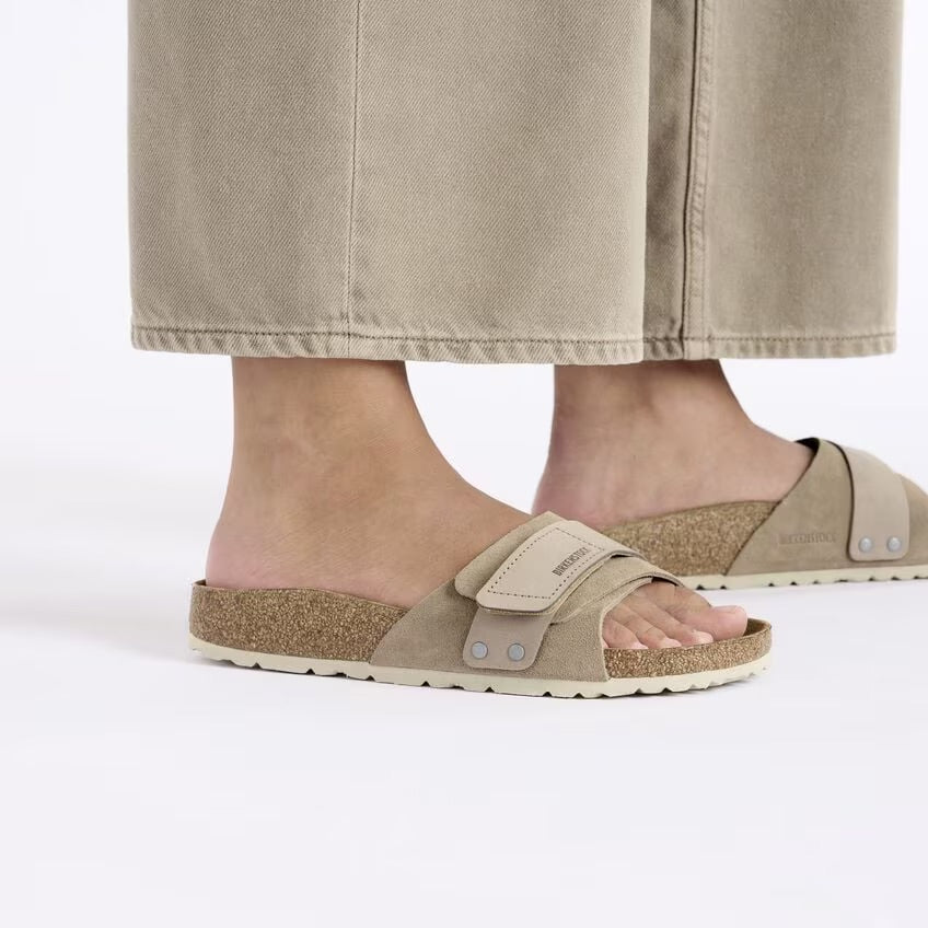 Birkenstock OITA Taupe Suede Leather Nubuck- N. 37 Pelle scamosciata - Taupe - Calzata