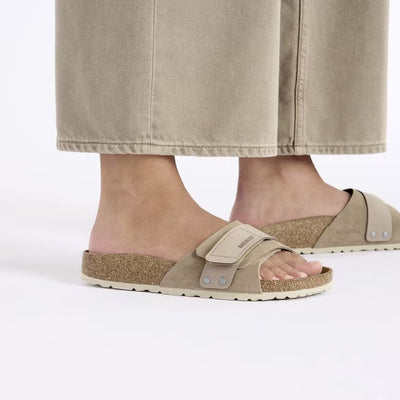 Birkenstock OITA Taupe Suede Leather Nubuck- N. 40 Pelle scamosciata - Taupe - Calzata Narrow Fit ( Stretta)