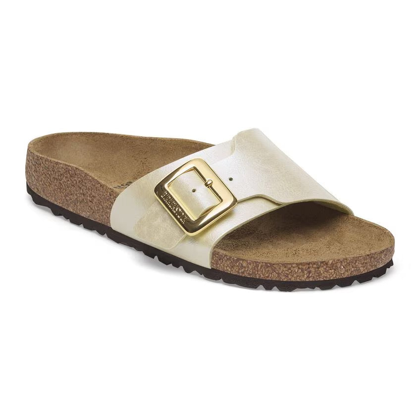 Birkenstock Catalina Cushion Buckle Birko-Flor - Graceful Pearl White - N.36 - Narrow Fit (Calzata Stretta) - Birkenstock Catalina Cushion Buckle Birko-Flor - Graceful Pearl White - N.36 - Narrow Fit (Calzata Stretta)