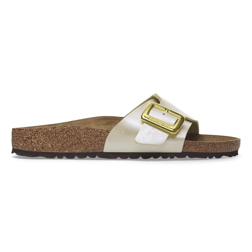 Birkenstock Catalina Cushion Buckle Birko-Flor - Graceful Pearl White - N.36 - Narrow Fit (Calzata Stretta) - Birkenstock Catalina Cushion Buckle Birko-Flor - Graceful Pearl White - N.36 - Narrow Fit (Calzata Stretta)