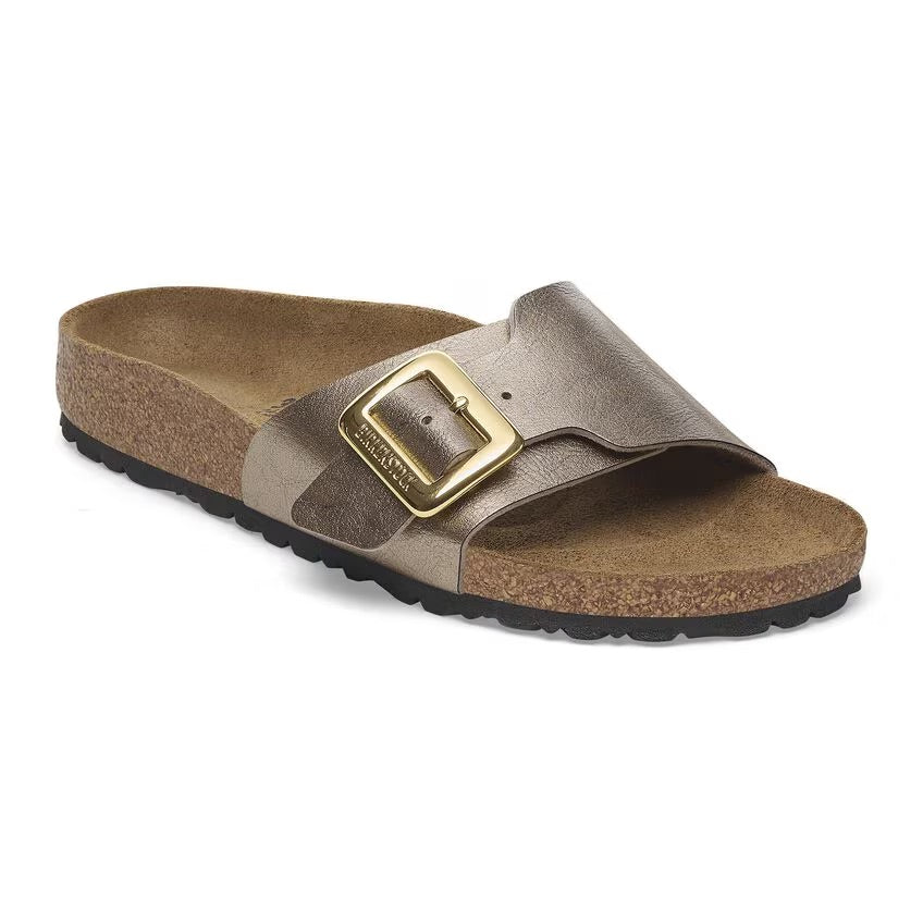 Birkenstock Catalina Cushion Buckle Birko-Flor - Graceful Taupe - N.40 - Narrow Fit (Calzata Stretta) - Birkenstock Catalina Cushion Buckle Birko-Flor - Graceful Taupe - N.40 - Narrow Fit (Calzata Stretta)