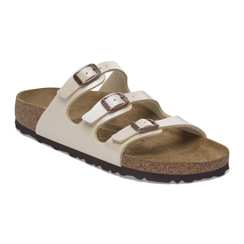 Birkenstock Florida Birko-Flor Graceful Pearl White N.36 Narrow Fit (Calzata stretta) - Birkenstock Florida Birko-Flor Graceful Pearl White N.36 Narrow Fit (Calzata stretta)