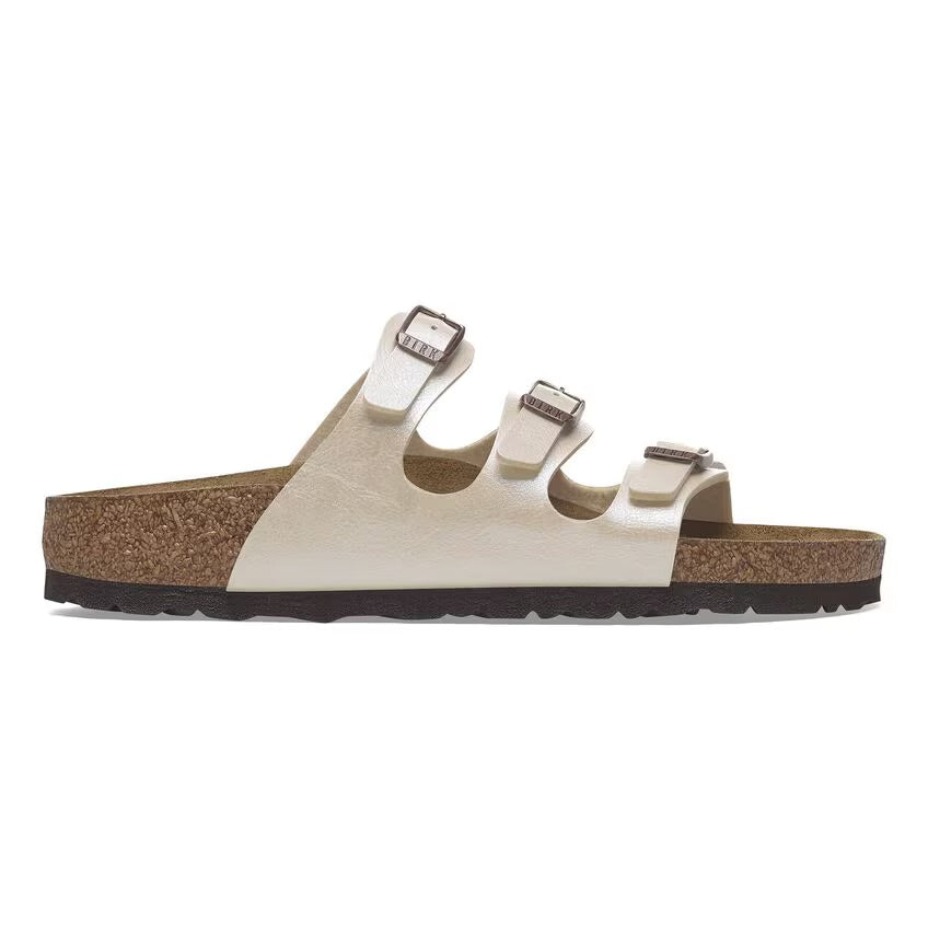 Birkenstock Florida Birko-Flor Graceful Pearl White N.36 Narrow Fit (Calzata stretta) - Birkenstock Florida Birko-Flor Graceful Pearl White N.36 Narrow Fit (Calzata stretta)