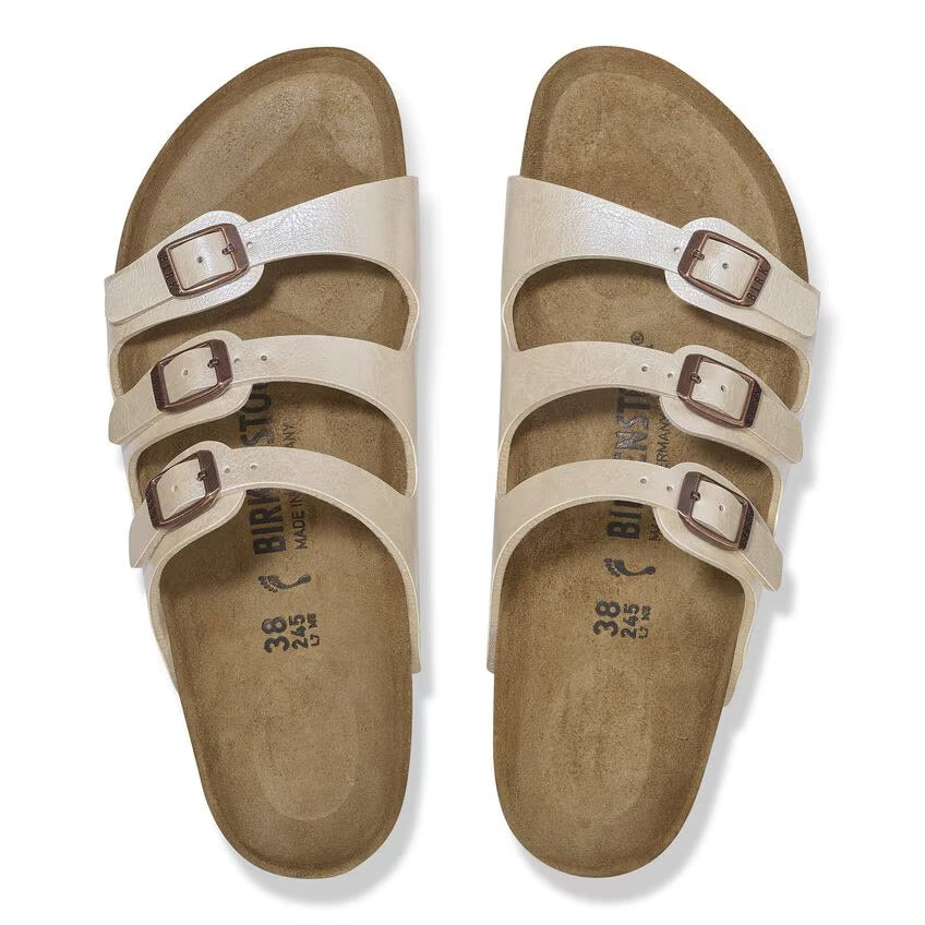 Birkenstock Florida Birko-Flor Graceful Pearl White N.36 Narrow Fit (Calzata stretta) - Birkenstock Florida Birko-Flor Graceful Pearl White N.36 Narrow Fit (Calzata stretta)