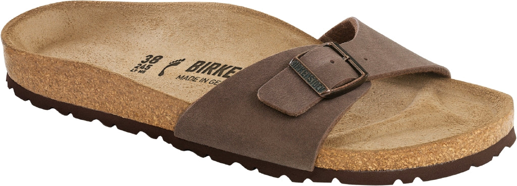 Birkenstock Madrid Mocca Birko Flor Nubuck N.38 - Narrow Fit ( Calzata Stretta) - Birkenstock Madrid Mocca Birko Flor Nubuck N.38 - Narrow Fit ( Calzata Stretta)