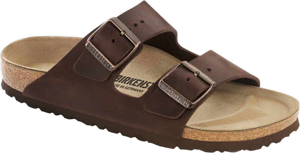 Birkenstock Arizona Pelle Oliata-Habana N.45 - Regular Fit (Calzata Normale) - Birkenstock Arizona Pelle Oliata-Habana N.45 - Regular Fit (Calzata Normale)