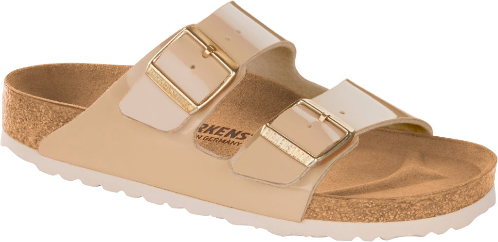 Birkenstock Arizona Sand Birko Flor Patent N.41 Narrow Fit ( Calzata Stretta) - Birkenstock Arizona Sand Birko Flor Patent N.41 Narrow Fit ( Calzata Stretta)