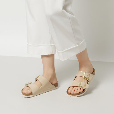 Birkenstock Arizona Sand Birko Flor Patent N.40 Narrow Fit ( Calzata Stretta)