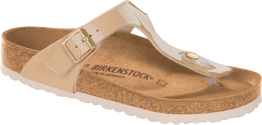 Birkenstock Gizeh Sand Birko Flor Patent N.40 Regular Fit (Calzata normale) - Birkenstock Gizeh Sand Birko Flor Patent N.40 Regular Fit (Calzata normale)