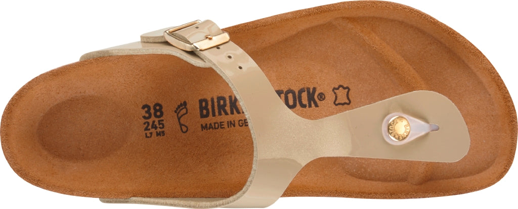 Birkenstock Gizeh Sand Birko Flor Patent N.40 Regular Fit (Calzata normale) - Birkenstock Gizeh Sand Birko Flor Patent N.40 Regular Fit (Calzata normale)