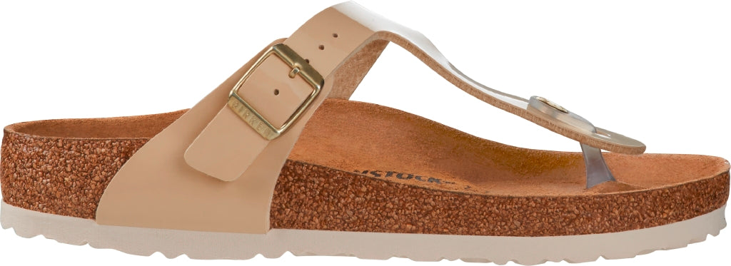 Birkenstock Gizeh Sand Birko Flor Patent N.40 Regular Fit (Calzata normale) - Birkenstock Gizeh Sand Birko Flor Patent N.40 Regular Fit (Calzata normale)