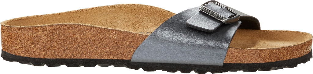 Birkenstock Madrid Metallic Black Birko Flor N.40 - Narrow Fit ( Calzata Stretta) - Birkenstock Madrid Metallic Black Birko Flor N.40 - Narrow Fit ( Calzata Stretta)