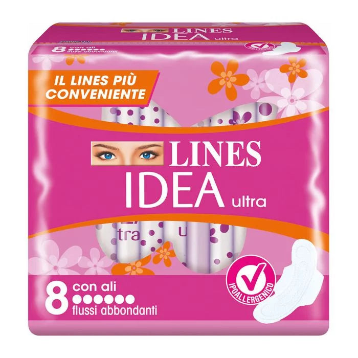 Idea Ultra Assorbente Flussi Abbondanti con Ali 8 Pezzi - Idea Ultra Assorbente Flussi Abbondanti con Ali 8 Pezzi