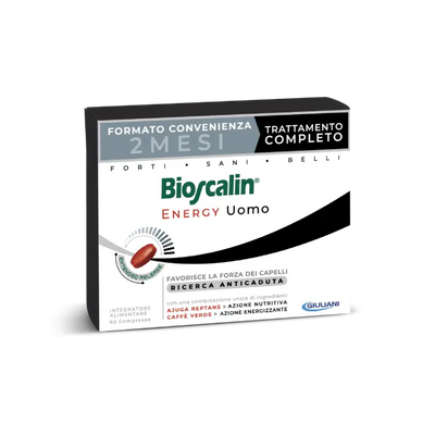 Bioscalin Energy Capelli Uomo 60 Compresse Trattamento 2 mesi