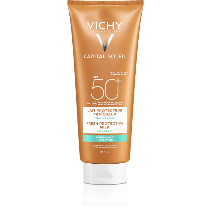 Vichy Capital Soleil Latte Fresco Idratante SPF 50+ 300ml - Vichy Capital Soleil Latte Fresco Idratante SPF 50+ 300ml