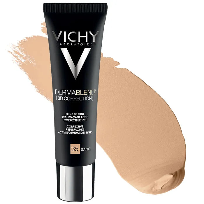 Vichy Dermablend 3D Fondotinta Coprente Per Pelle Grassa Con Imperfezioni Tonalità 35 30ml - Vichy Dermablend 3D Fondotinta Coprente Per Pelle Grassa Con Imperfezioni Tonalità 35 30ml