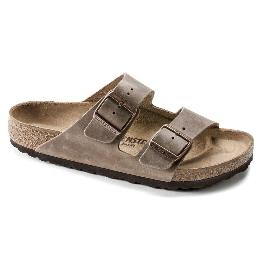 Birkenstock Arizona Tabacco Brown Oiled Leather 44 - Birkenstock Arizona Tabacco Brown Oiled Leather 44