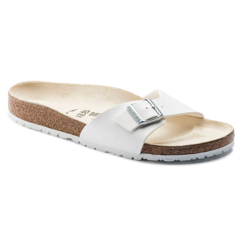 Birkenstock Madrid Patent White Birko Flor Patent 41 - Birkenstock Madrid Patent White Birko Flor Patent 41