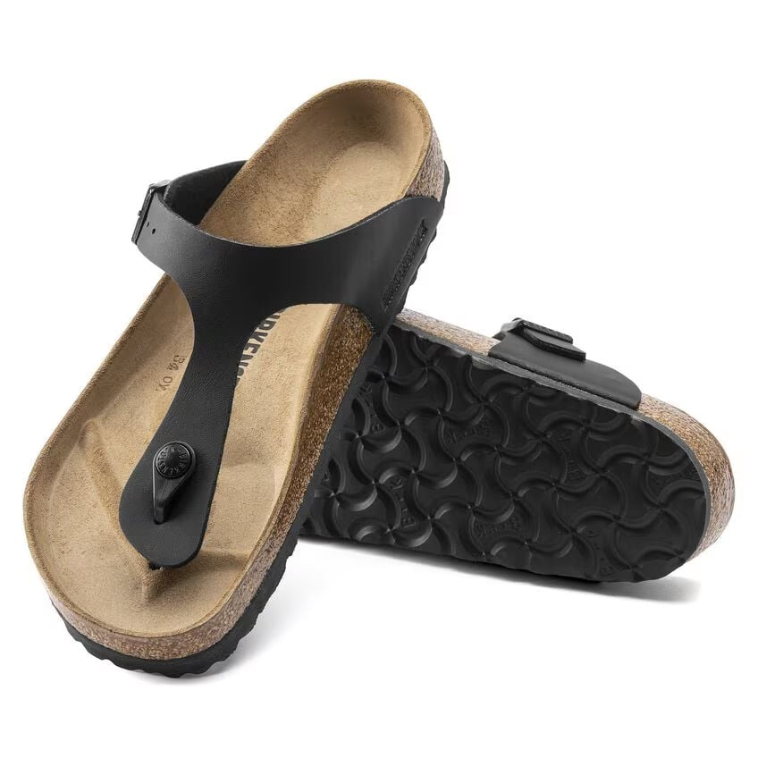 Birkenstock Gizeh Black Birko Flor N.43 - Regular Fit ( Calzata Normale) - Birkenstock Gizeh Black Birko Flor N.43 - Regular Fit ( Calzata Normale)