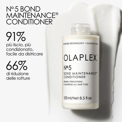 OLAPLEX N.5 Bond Maintenance Conditioner 250ml Balsamo nutriente concentrato. Effetto riparatore e idratante per capelli a tendenza secca o fragili