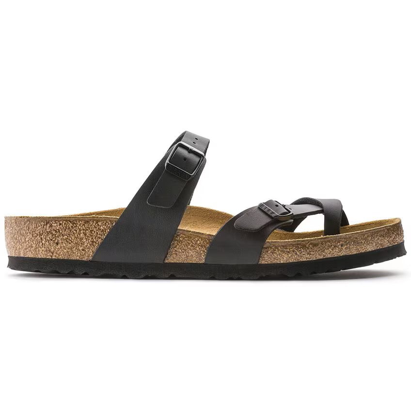 Birkenstock Mayari Black Birko Flor - N. 36 - Calzata Normale Regular Fit - Nero