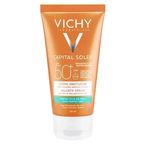 Vichy Capital Soleil Crema Vellutata Perfezionatrice Pelle SPF 50+ 50ml - Vichy Capital Soleil Crema Vellutata Perfezionatrice Pelle SPF 50+ 50ml