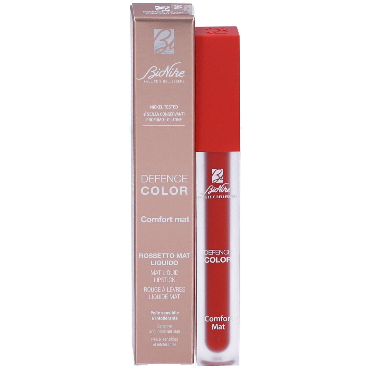 Bionike Defence Color Rossetto Liquido Colore 706 Geranio Mat Liquido 4,5 ML - Bionike Defence Color Rossetto Liquido Colore 706 Geranio Mat Liquido 4,5 ML