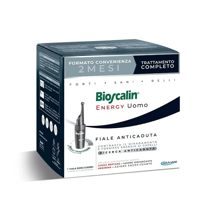 Bioscalin Energy Anticaduta Uomo 20 Fiale trattamento 2 mesi - Bioscalin Energy Anticaduta Uomo 20 Fiale trattamento 2 mesi