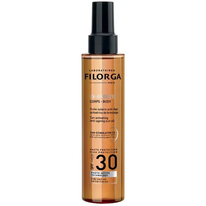 Filorga Uv-Bronze Body 30 Olio Solare Anti-Età Acceleratore Di Abbronzatura Spf 30 150ml - Filorga Uv-Bronze Body 30 Olio Solare Anti-Età Acceleratore Di Abbronzatura Spf 30 150ml