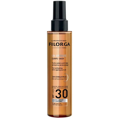 Filorga Uv-Bronze Body 30 Olio Solare Anti-Età Acceleratore Di Abbronzatura Spf 30 150ml