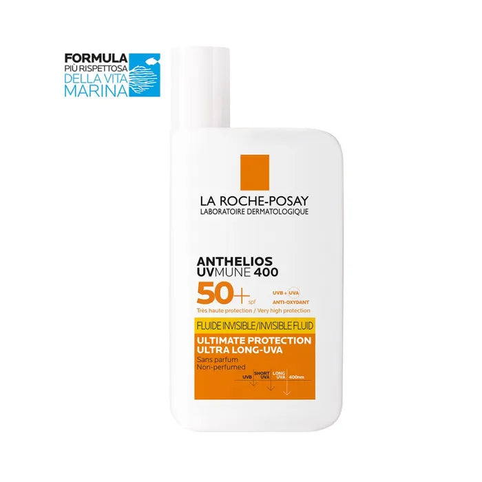 Anthelios Uvmune Fluido Invisibile Spf50+ Senza Profumo 50 Ml - Anthelios Uvmune Fluido Invisibile Spf50+ Senza Profumo 50 Ml