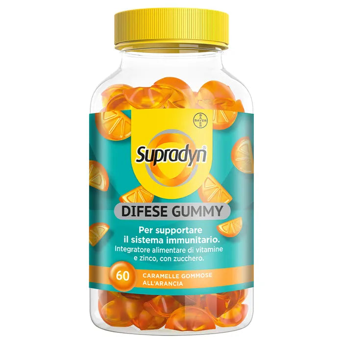 Supradyn Difese Gummy Integratore Difese Immunitarie Vitamina C Vitamina D e Zinco 60 Caramelle - Supradyn Difese Gummy Integratore Difese Immunitarie Vitamina C Vitamina D e Zinco 60 Caramelle