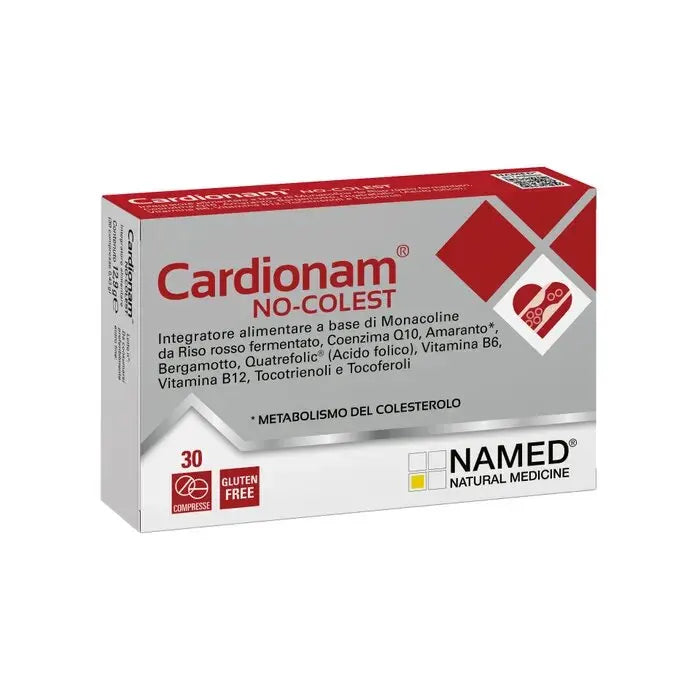 Named Cardionam No Colest 30 Compresse Integratore per il Metabolismo del colesterolo - Named Cardionam No Colest 30 Compresse Integratore per il Metabolismo del colesterolo